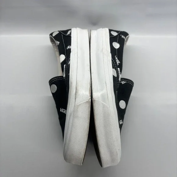 Vans Slip-On Women Size 7 Black Polka Dot Vault Originals Sneakers - Picture 7 of 9